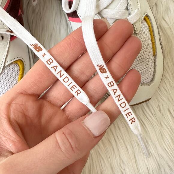 New Balance x Bandier 57/40 Move Her World Sneaker Running Shoes, White/ Angora - Picture 11 of 13